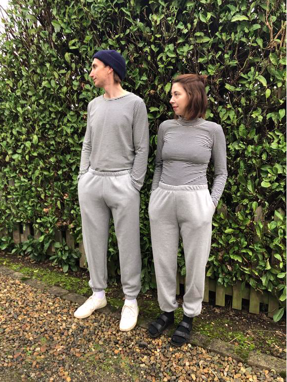 Grey unisex joggers